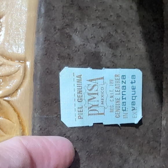 Vintage reversible genuine leather purse - Picture 7 of 9